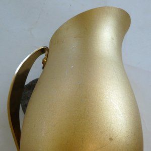 Vintage gold anodized aluminum pitcher Mirro Mid C